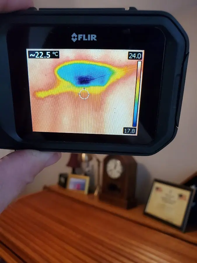 Thermal imaging inspection for water damage in Holly Springs